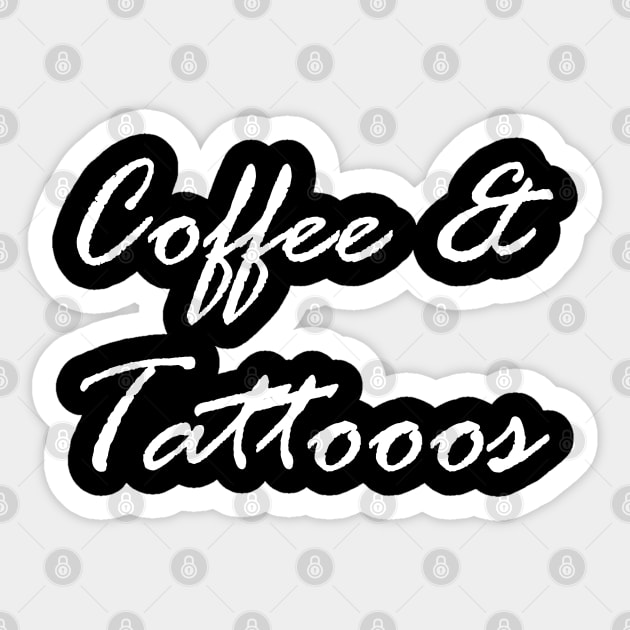 Coffee & Tattoos Sticker by mareescatharsis